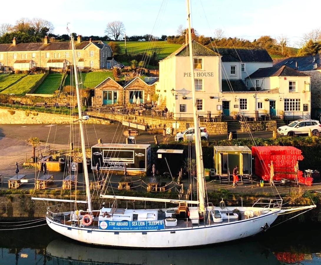 Stunning Yacht Sea Lion In Charlestown Harbour, Cornwall Hotel Exterior photo